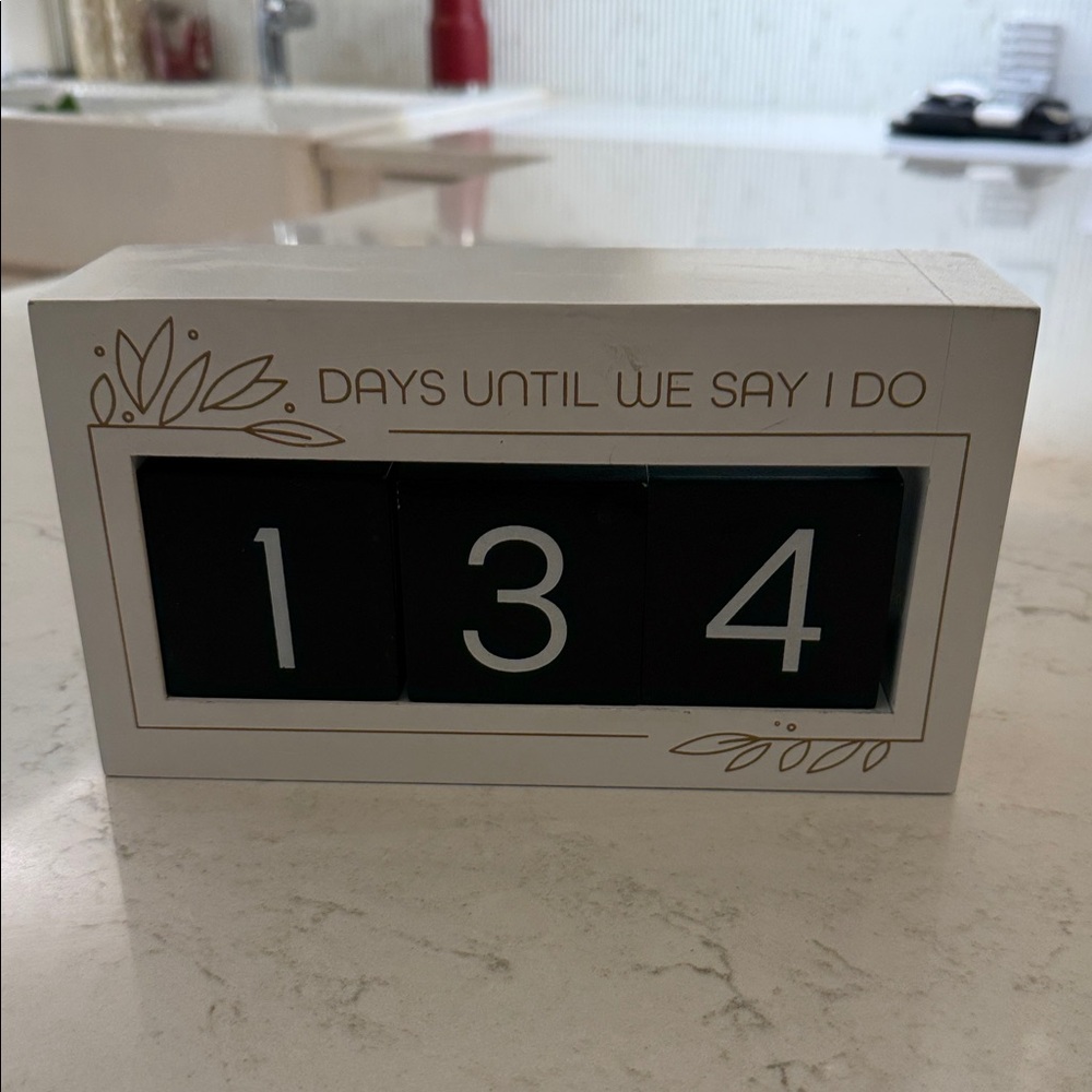 Wedding Countdown Block Calendar